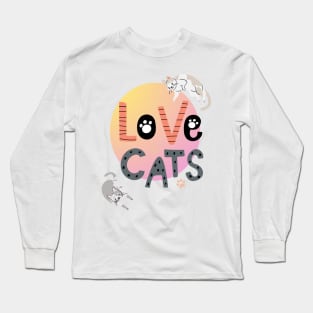 Love Cats | Cat Lover Long Sleeve T-Shirt